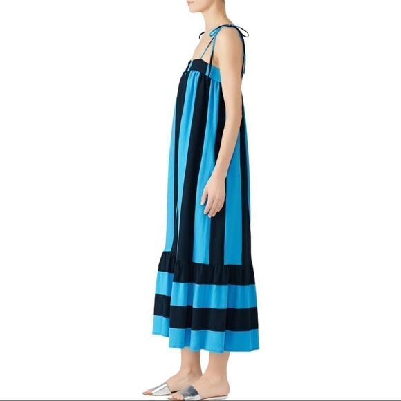 M.D.S. stripes Blue Dress - Picture 2 of 10